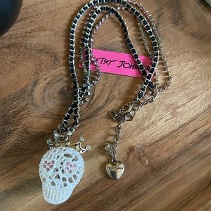 Betsey Johnson Skull Necklace